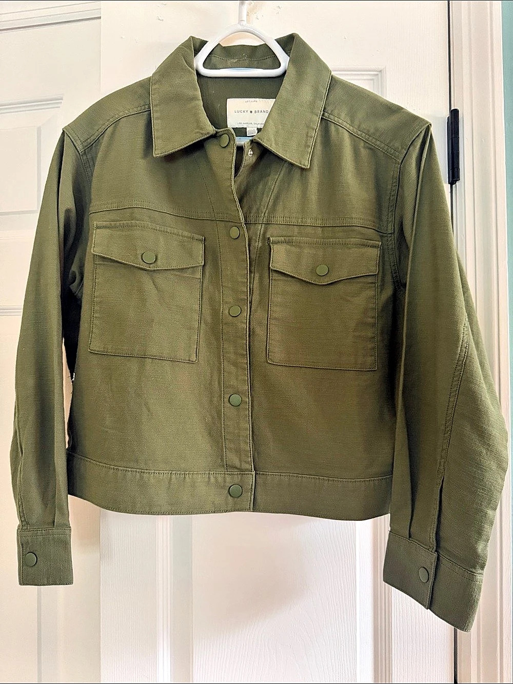 Lucky Brand Olive Utility Jacket Small Like New